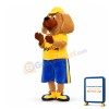 Adult Size Brown Dog Mascot Animal Fancy Dress Costume