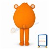 Only Orange Bear Head Mascot Adult Costume