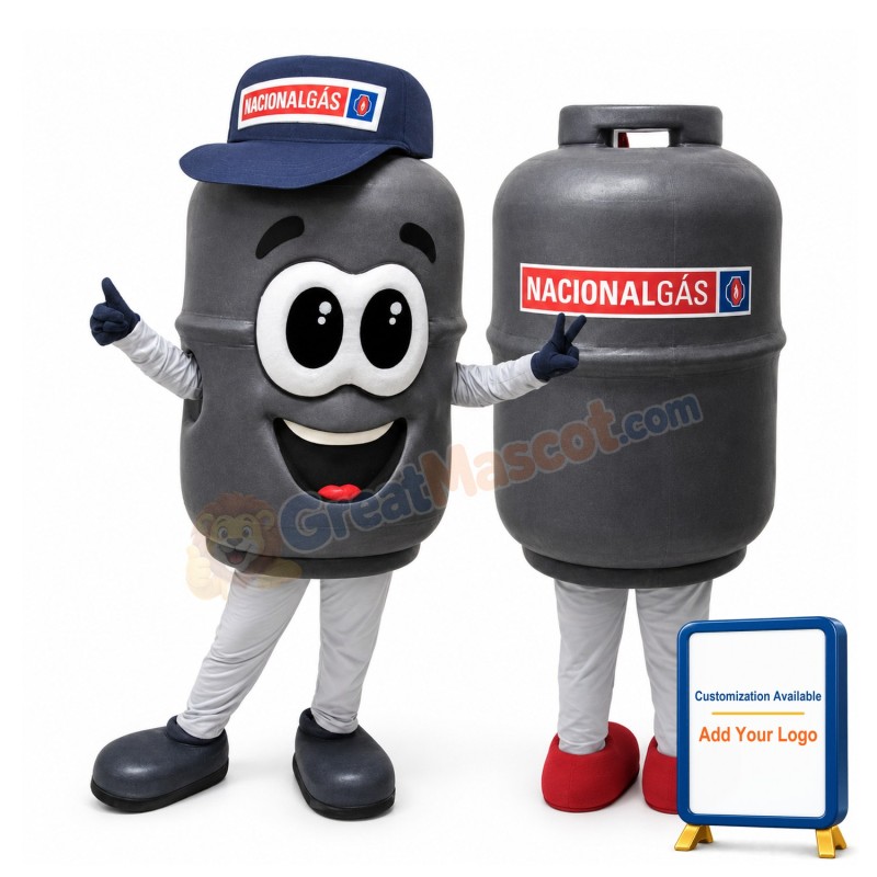Lightweight Cartoon National Gas Mascot Adult Costume