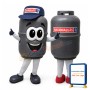 Lightweight Cartoon National Gas Mascot Adult Costume