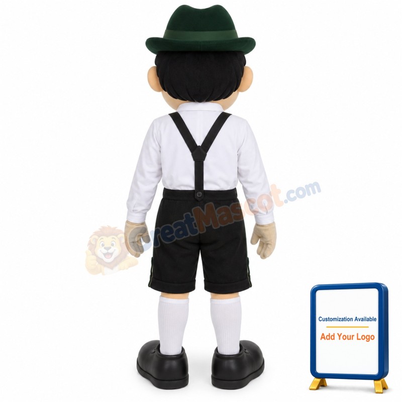 Man With Yellow Glasses Mascot Costume