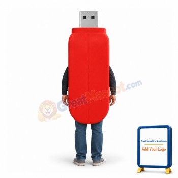 Huge Vodafone USB Mascot Adult Costume