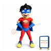 Happy Superhero Boy Mascot Costume