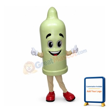 Adult Size Cartoon Condom Mascot Costume