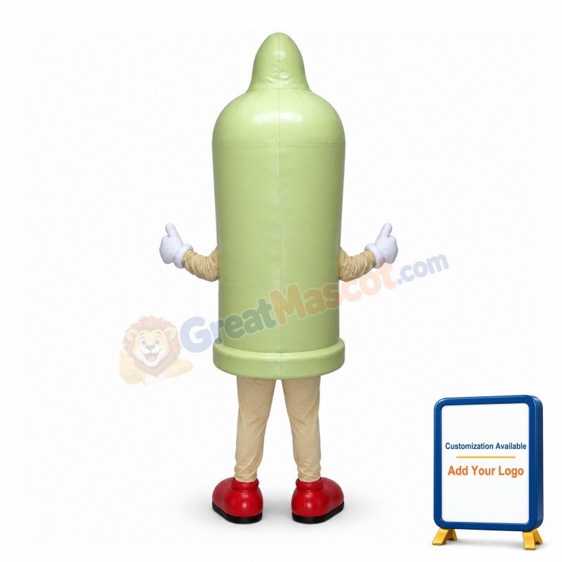 Adult Size Cartoon Condom Mascot Costume