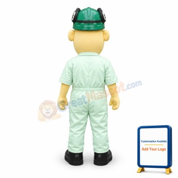 Friendly Miner With Long Nose Mascot Costume
