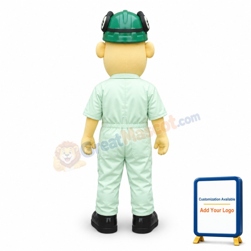 Friendly Miner With Long Nose Mascot Costume