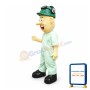 Friendly Miner With Long Nose Mascot Costume