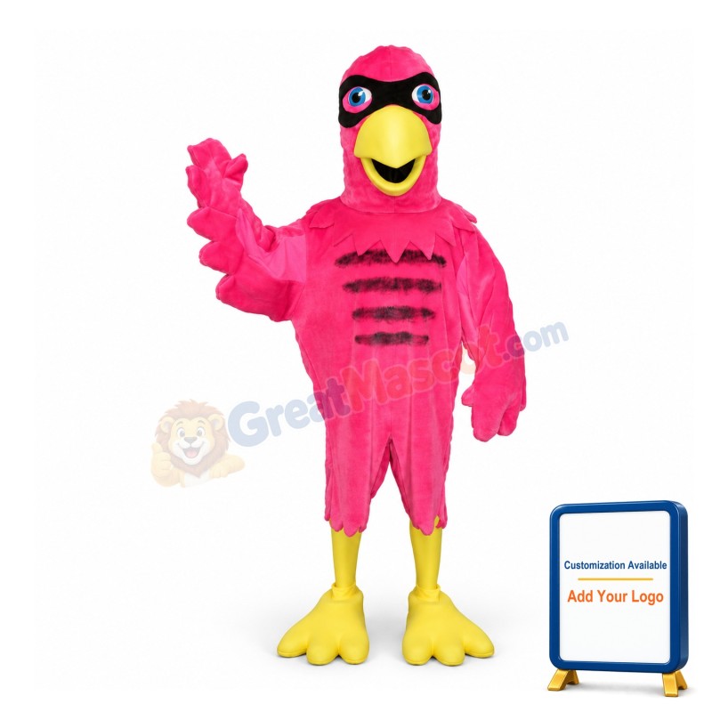 Adult Size Pink Eagle Mascot Costume