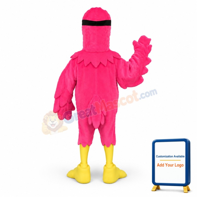 Adult Size Pink Eagle Mascot Costume