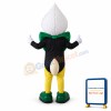 Adult Cartoon White-haired Fox In A Tuxedo Mascot Costume