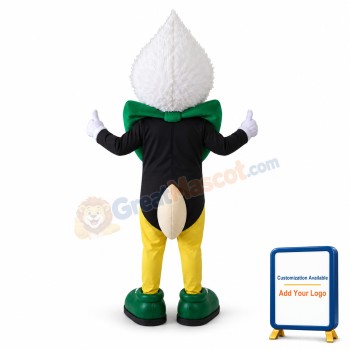 Adult Cartoon White-haired Fox In A Tuxedo Mascot Costume