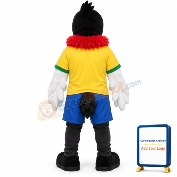 Black Long-billed Bird Mascot Adult Costume