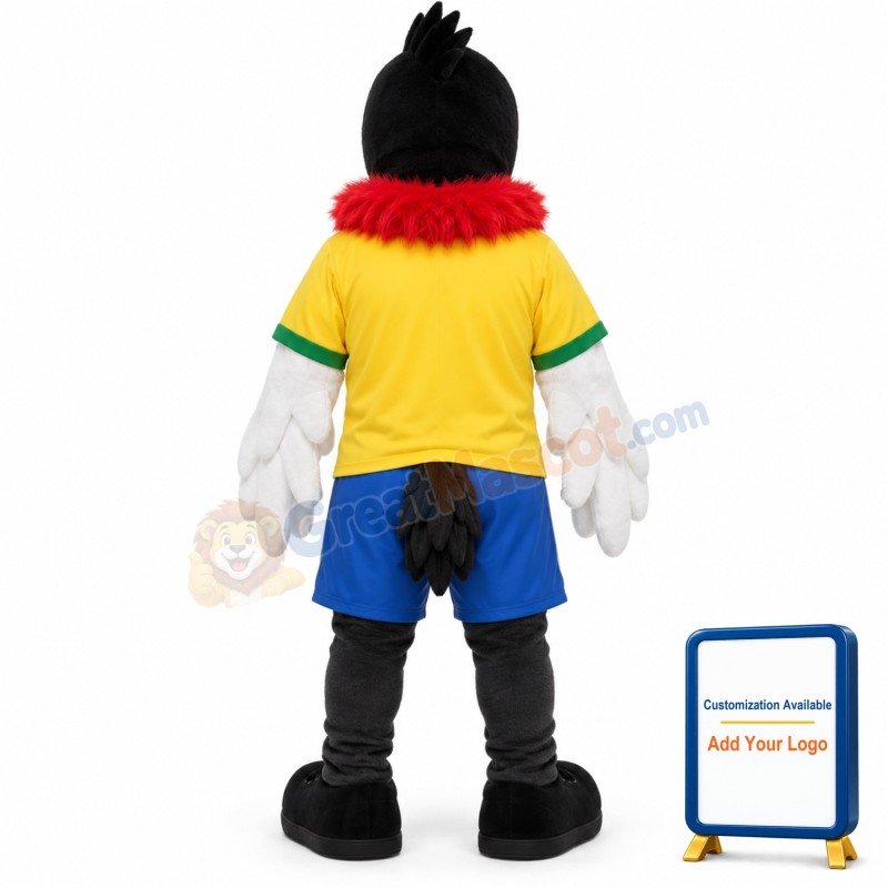 Black Long-billed Bird Mascot Adult Costume
