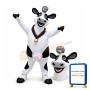 Smiling Cow With Bell On Neck Mascot Adult Costume