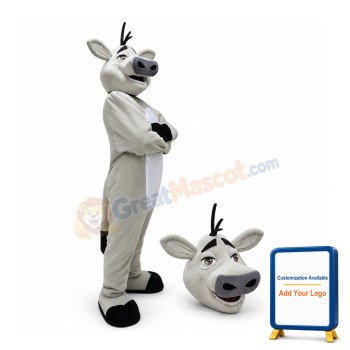 Grey Buffalo Mascot Adult Costume