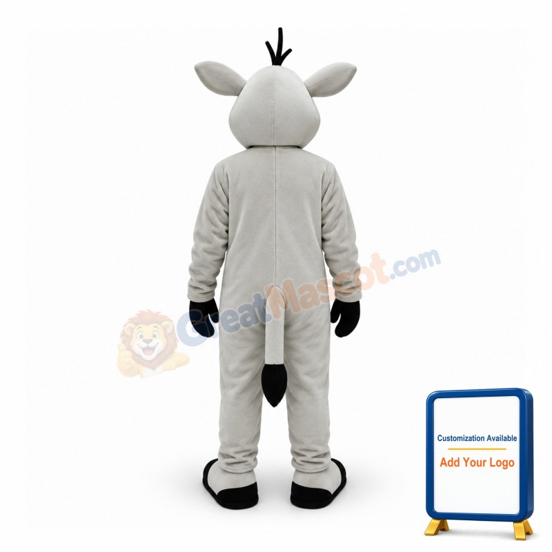 Grey Buffalo Mascot Adult Costume