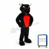 Angry Black & Red Bull Mascot Adult Costume
