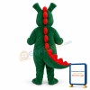 Adult Size Green & Yellow Dinosaur Mascot Costume