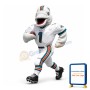 T.D. the Dolphin Mascot Adult Costume