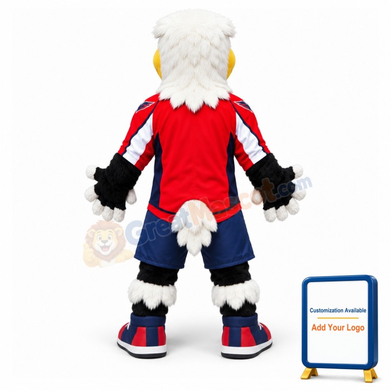 Slapshot the Large Bald Eagle Mascot Adult Costume
