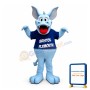 Lovely Crafty the Blue Monster High School Mascot Costume