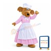 Brown Deer In Plaid Dress Mascot Adult Costume