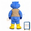 Adult Plush Blue & White Leopard Mascot Adult Costume