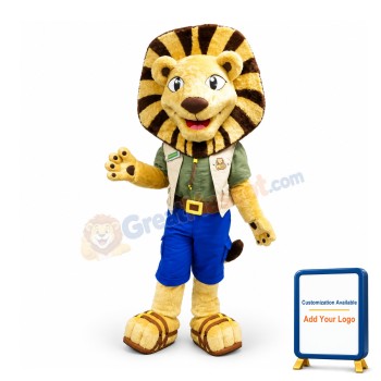 Folly Lion Mascot Adult Costume