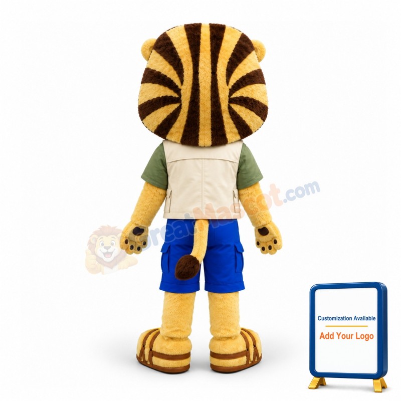 Folly Lion Mascot Adult Costume