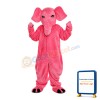 Whole Pink Lovely Elephant Mascot Costume