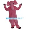 Whole Pink Lovely Elephant Mascot Costume