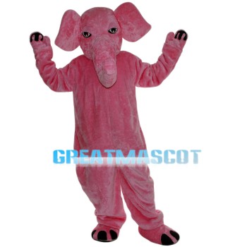Whole Pink Lovely Elephant Mascot Costume