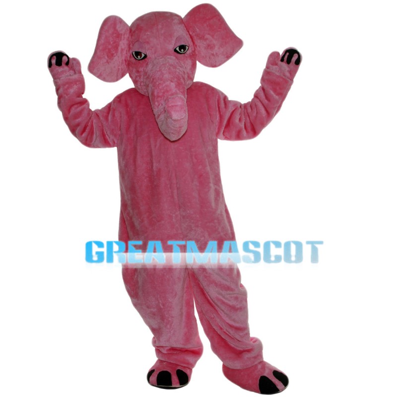 Whole Pink Lovely Elephant Mascot Costume