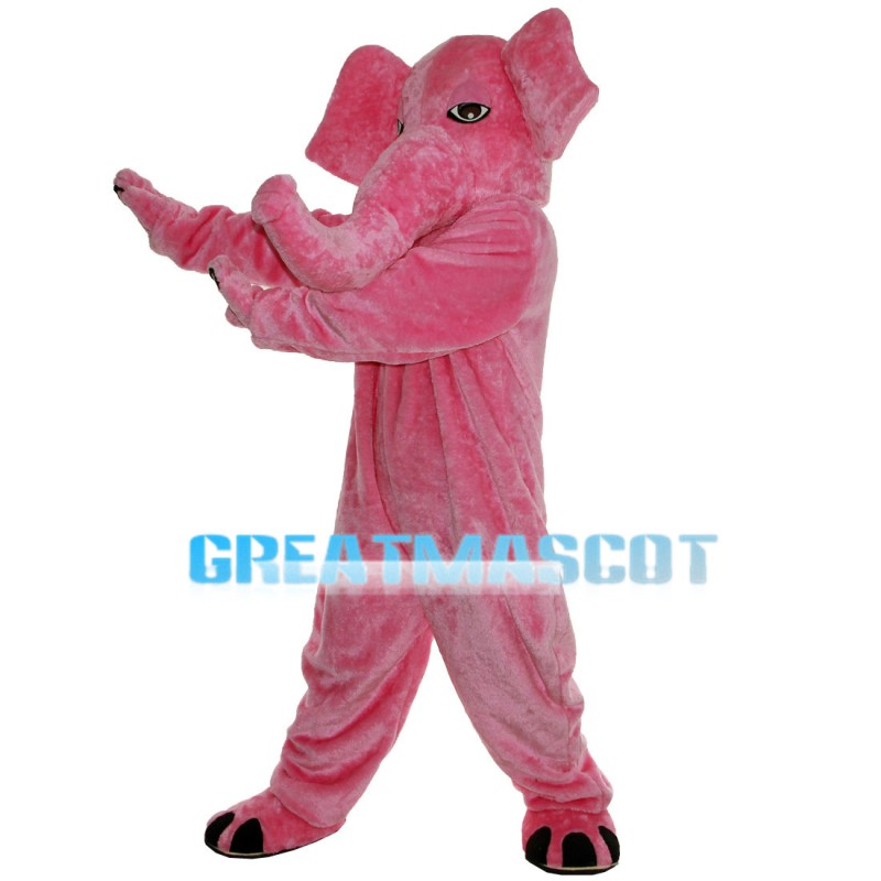 Whole Pink Lovely Elephant Mascot Costume