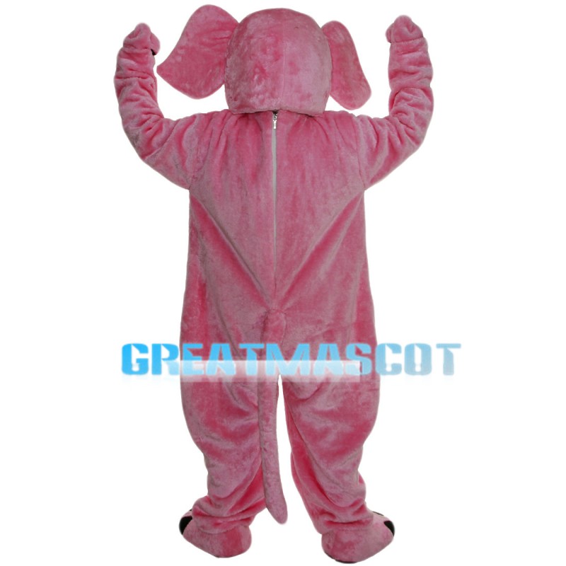 Whole Pink Lovely Elephant Mascot Costume