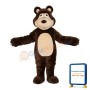 Adult Size Brown Bear Mascot Costume