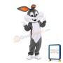 Large Grey & White Rabbit Mascot Costume