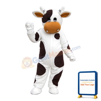 Precious Helpful Cow Mascot Costume