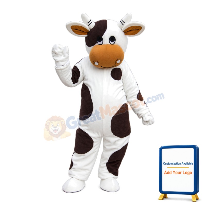 Precious Helpful Cow Mascot Costume