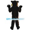 Roaring Leopard With Light Brown Eyebrow Mascot Costume