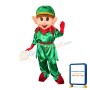 Green Martial Arts Performer Mascot Costume