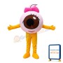 Big Eyeball With Bow Mascot Costume