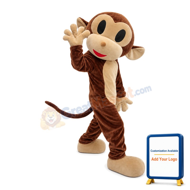 Flexible Little Monkey Mascot Costume