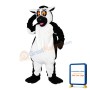 Black & White Cattle With Orange Eyes Mascot Costume