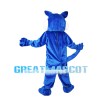 Blue & Grey Wild Wolf Mascot Costume