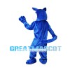 Blue & Grey Wild Wolf Mascot Costume