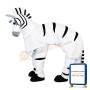Realistic Adult Zebra Mascot Costume