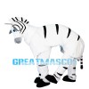 Realistic Adult Zebra Mascot Costume