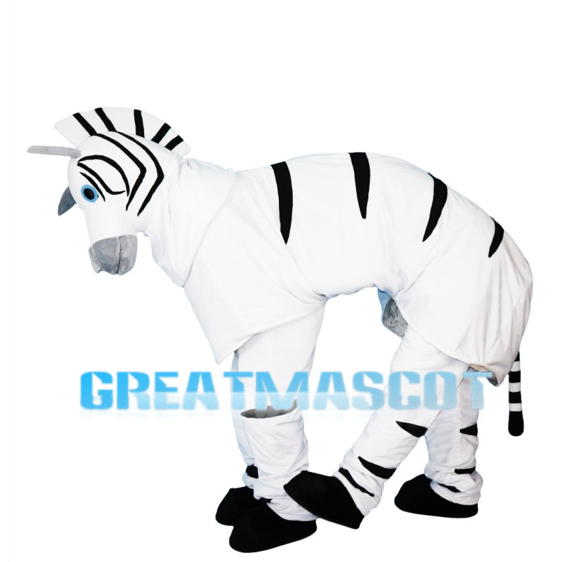 Realistic Adult Zebra Mascot Costume